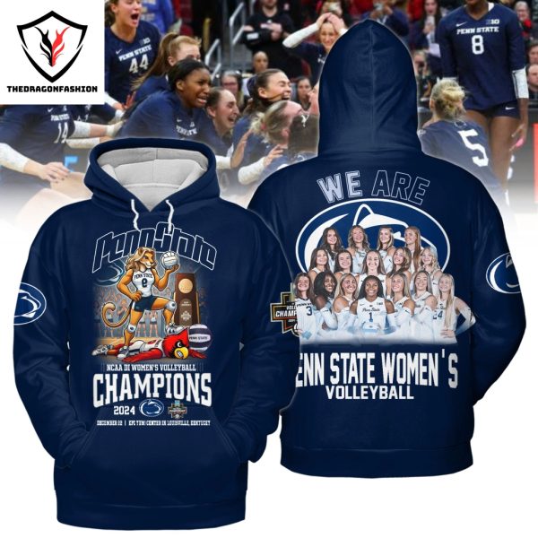 Penn State Nittany Lions Women Volleyball 2024 Champions Hoodie