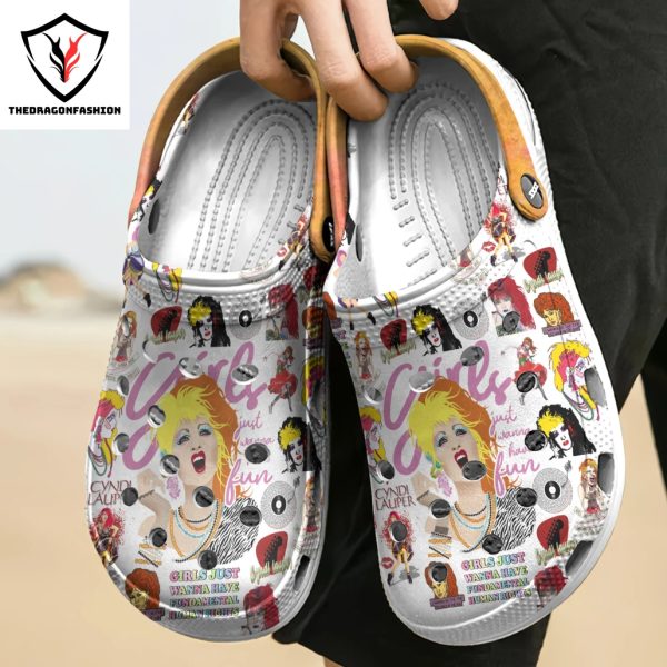 Personalized Cyndi Lauper Girls Just Want To Have Fun Crocs