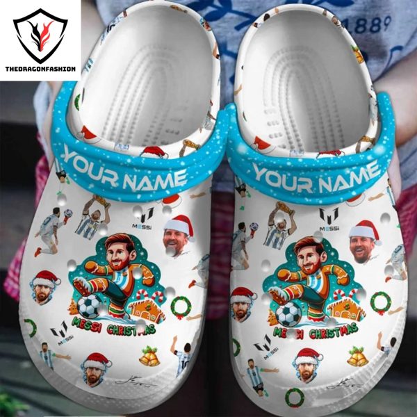 Personalized Lionel Messi Christmas Crocs