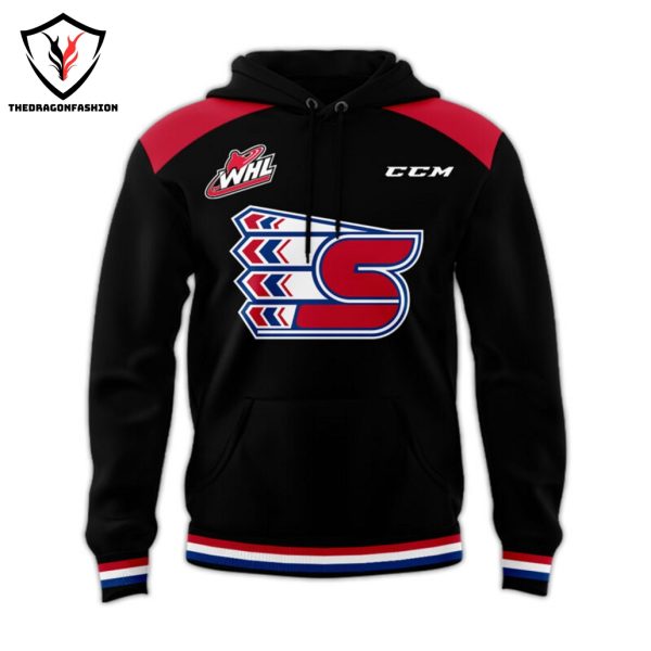 Personalized Spokane Chiefs Design Hoodie – Black