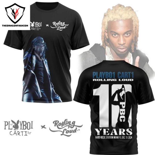 Playboi Carti Rolling Loud 10 Years 3D T-Shirt