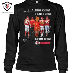 Normal Heartbeat – Decesed Heartbeat – Heartbeat Watching Kansas City Chiefs Signature Unisex T-Shirt