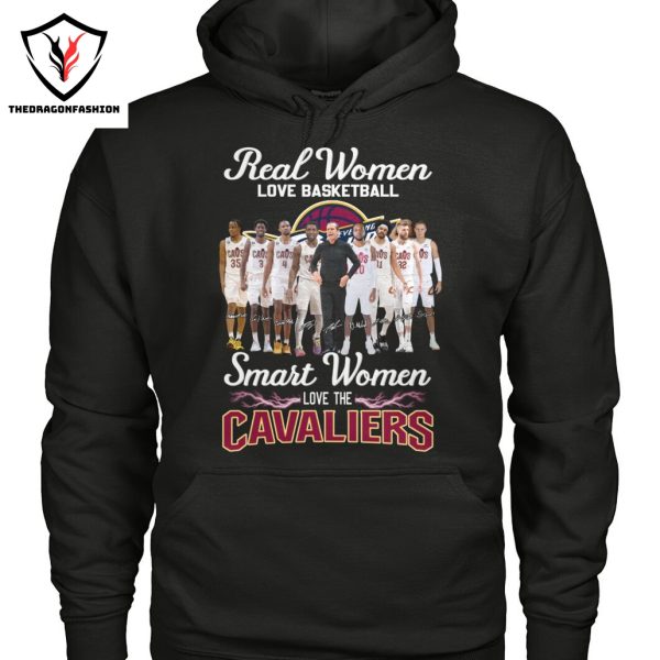 Real Women Love Basketball Smart Women Love The Cleveland Cavaliers Signature Unisex T-Shirt