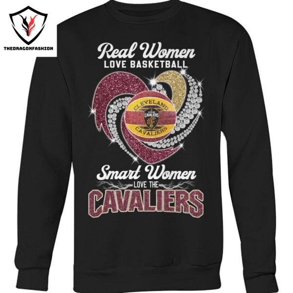 Real Women Love Basketball Smart Women Love The Cleveland Cavaliers Unisex T-Shirt