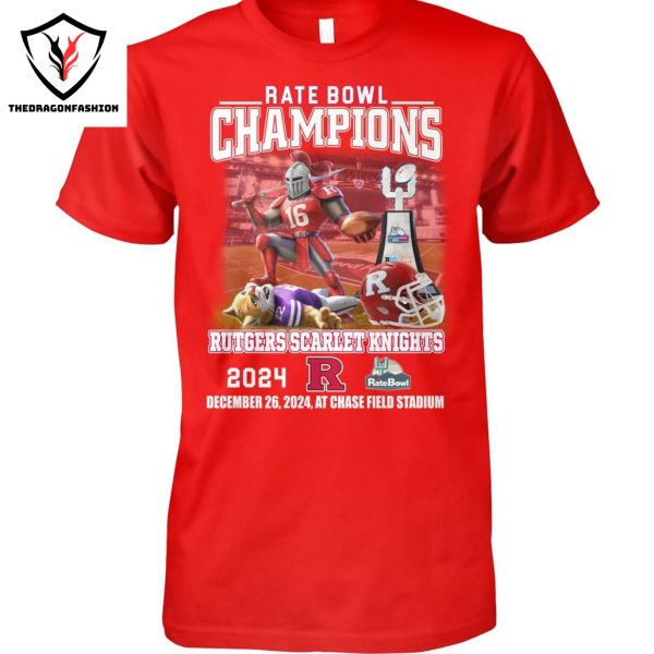 Rutgers Scarlet Knights Rate Bowl Champions 2024 Unisex T-Shirt