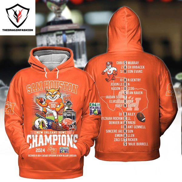 Sam Houston Bearkats Football New Orleans Bowl Champions 2024 Hoodie