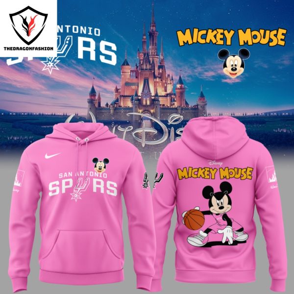 San Antonio Spurs x Mickey Mouse Hoodie – Pink