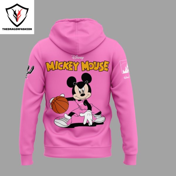 San Antonio Spurs x Mickey Mouse Hoodie – Pink