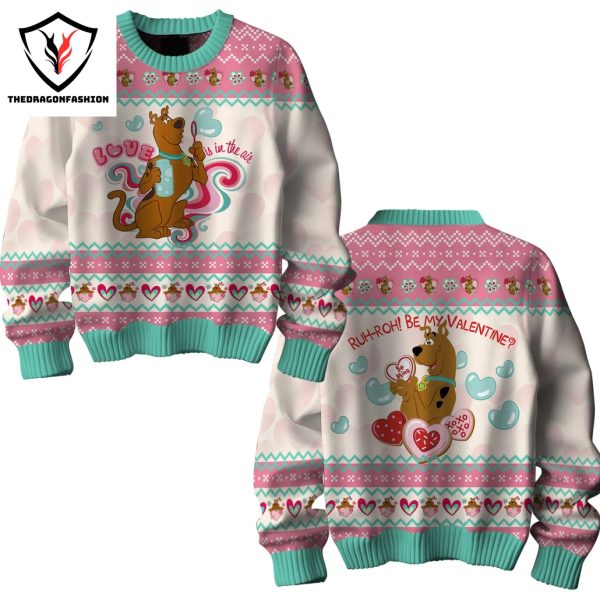 Scooby-Doo Ruh-Roh Be My Valentine Sweater