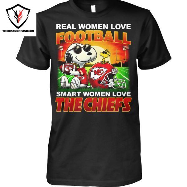 Snoopy x Real Women Love Football Smart Women Love The Kansas City Chiefs Unisex T-Shirt