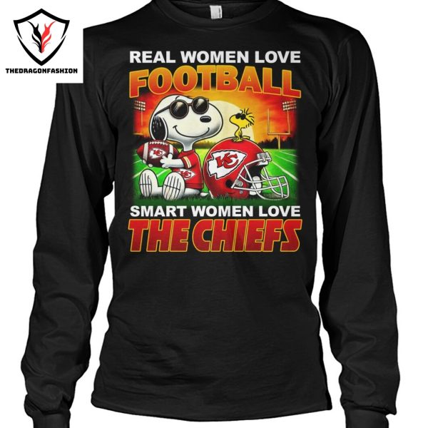 Snoopy x Real Women Love Football Smart Women Love The Kansas City Chiefs Unisex T-Shirt