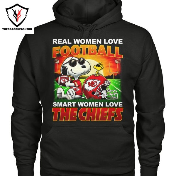 Snoopy x Real Women Love Football Smart Women Love The Kansas City Chiefs Unisex T-Shirt