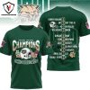 Ohio Bobcats StaffDNA Cure Bowl 2024 Champions 3D T-Shirt