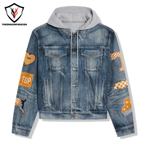 Tennessee Volunteers Go Big Orange Hooded Denim Jacket