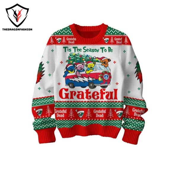 The Grinch x Tis The Season To Be Grateful Dead Sweater