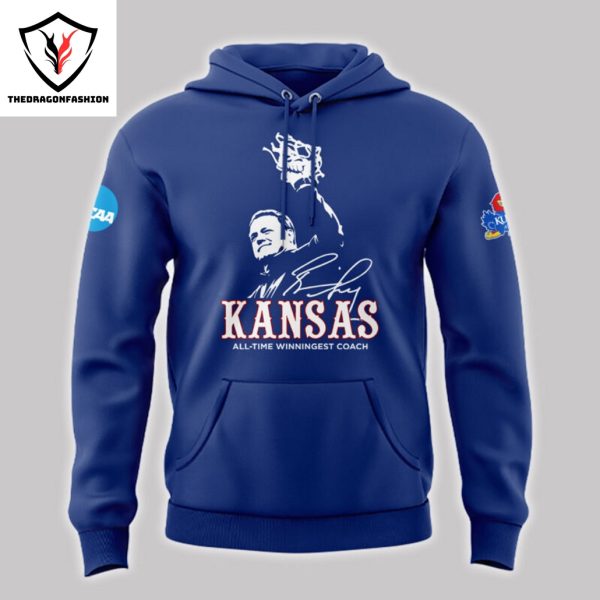 The Winningest Coach Kansas Jayhawks Basketball Signature Hoodie