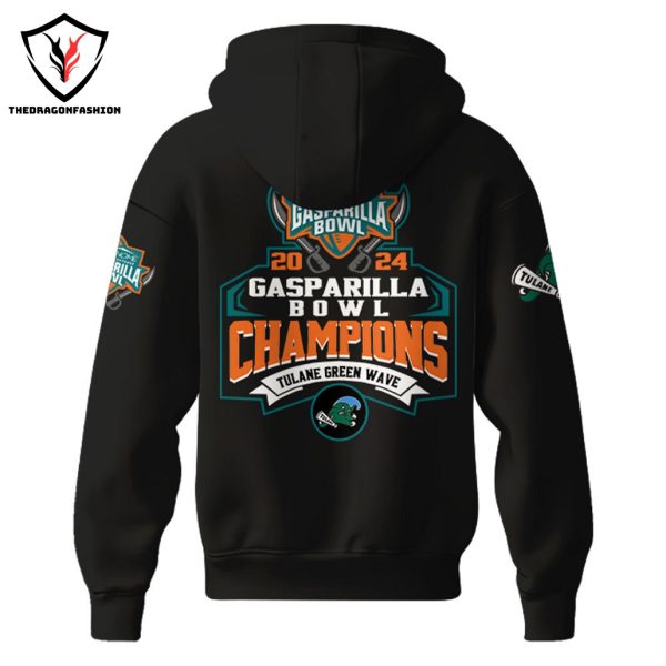 Tulane Green Wave Gasparilla Bowl Champion 2024 Hoodie