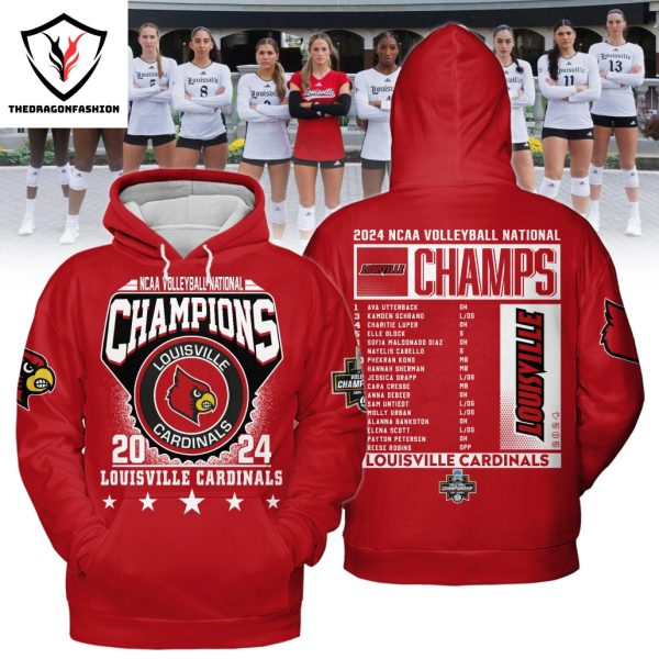 Volleyball National Champions 2024 Louisville Cardinals Hoodie