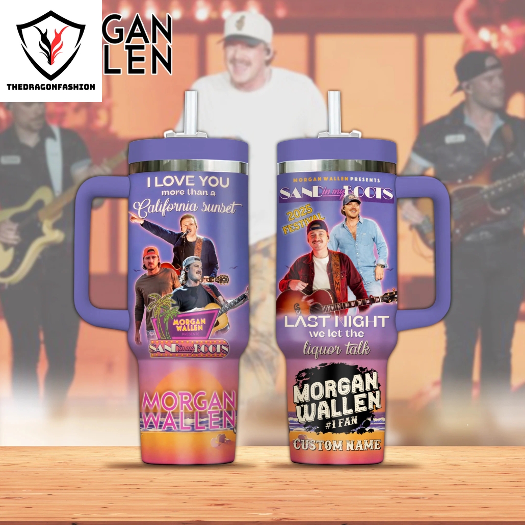 Personalized Morgan Wallen Last Night We Let The Liquor Talk Tumbler With Handle And Straw Personalized Morgan Wallen Last Night We Let The Liquor Talk Tumbler With Handle And Straw