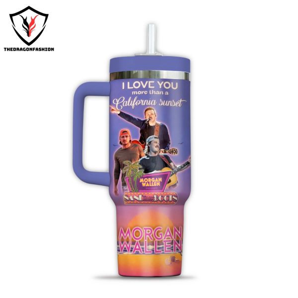 Personalized Morgan Wallen Last Night We Let The Liquor Talk Tumbler With Handle And Straw