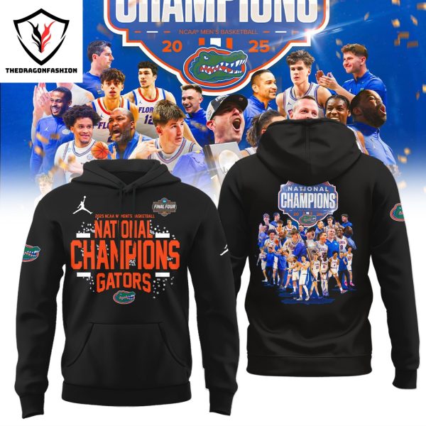 Florida Gators 2025 NCAA Mens Basketball National Champions Hoodie – Black