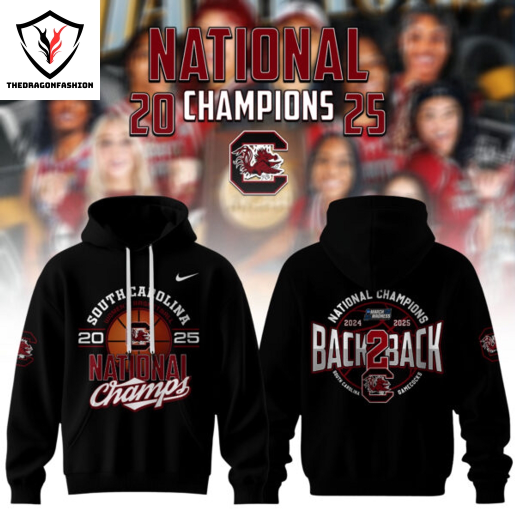 South Carolina Gamecocks Womens Basketball National Champions 2024-2025 Back 2 Back Road To Glory Hoodie South Carolina Gamecocks Womens Basketball National Champions 2024-2025 Back 2 Back Road To Glory Hoodie