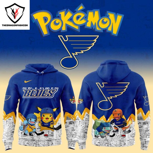 St. Louis Blues x Po kemon Go Design Hoodie